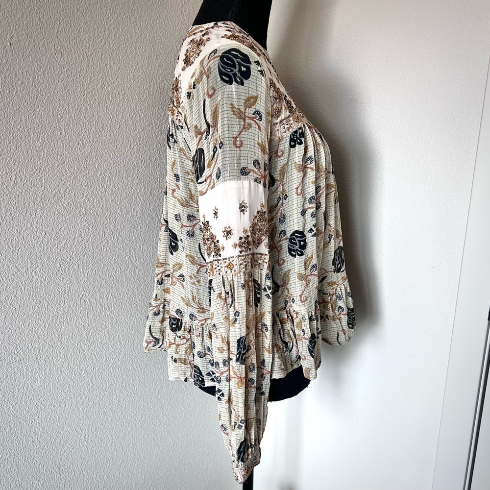 EXC • Free People Stroll Through the Meadow Blouse • - Picture 10 of 12